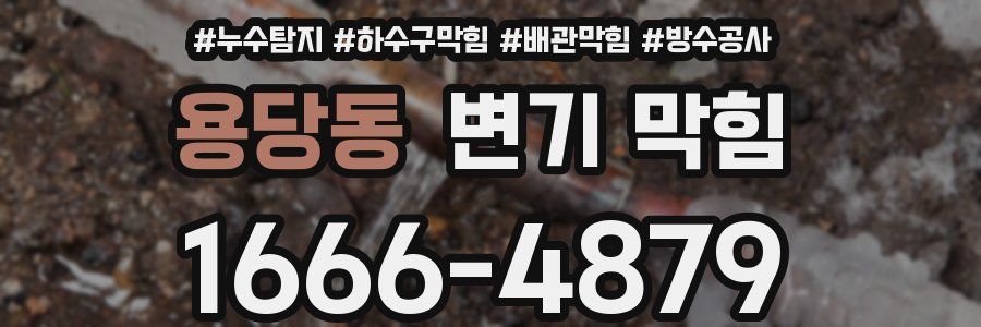 용당동 변기 막힘