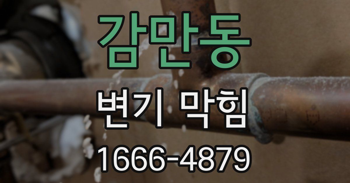 감만동 변기 막힘