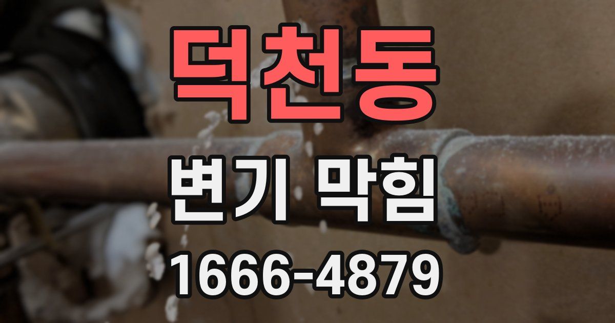 덕천동 변기 막힘