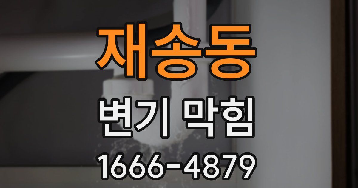 재송동 변기 막힘