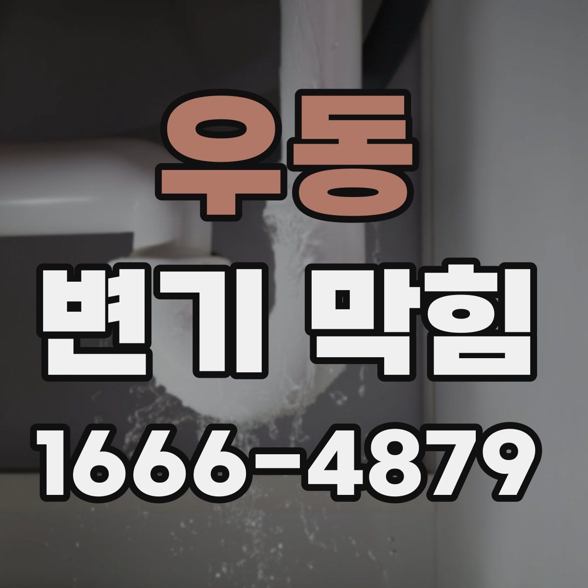 우동 변기 막힘