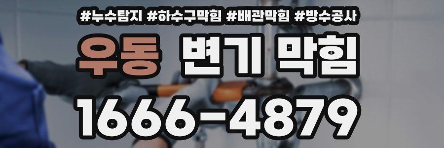 우동 변기 막힘