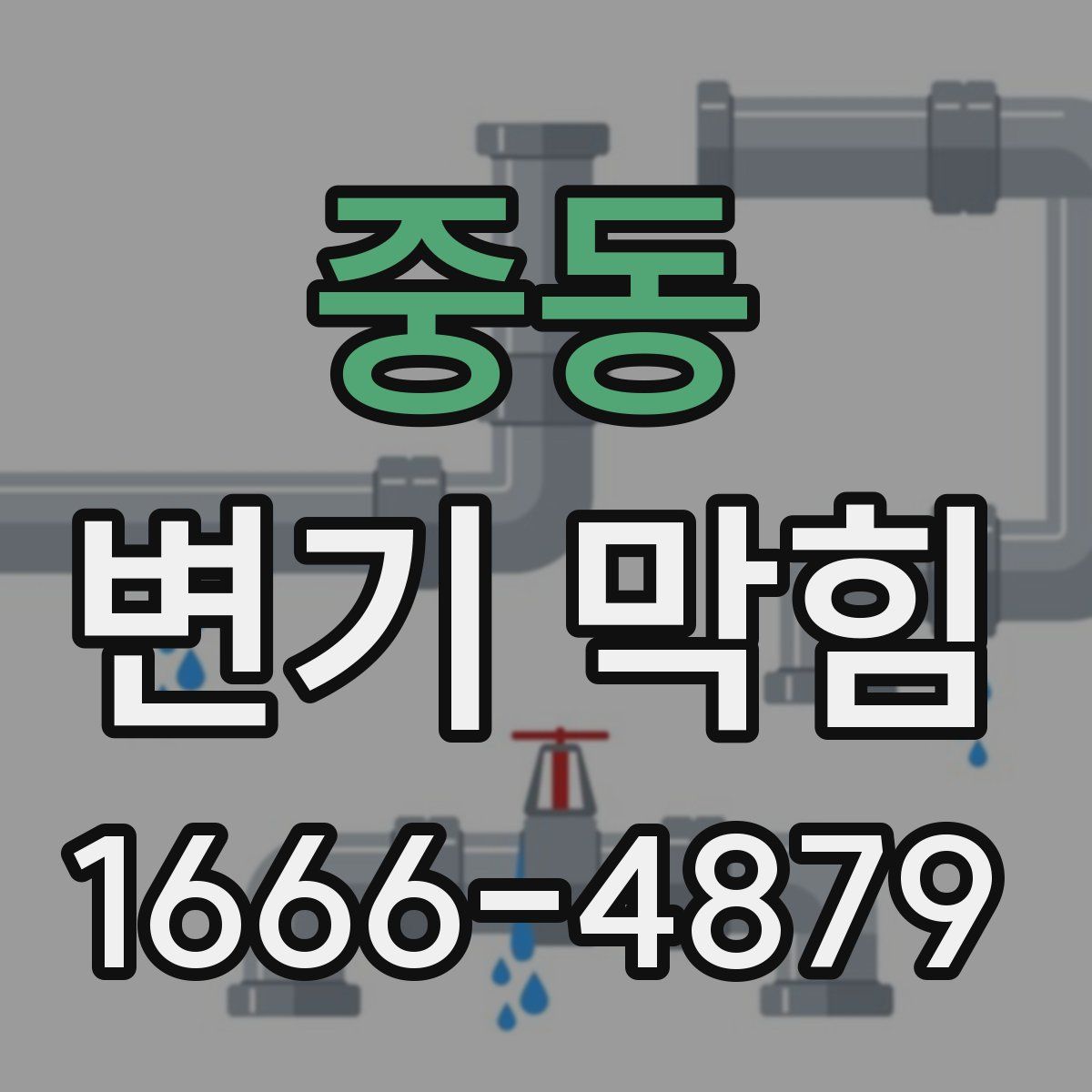 중동 변기 막힘