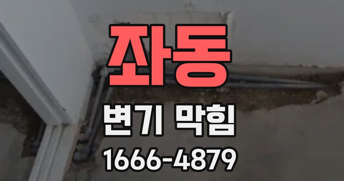 좌동 변기 막힘