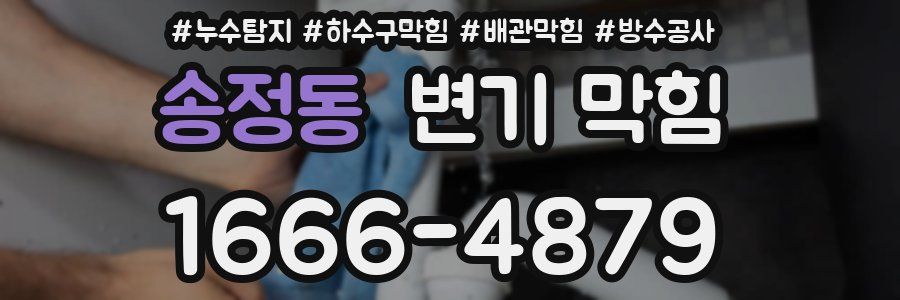 송정동 변기 막힘