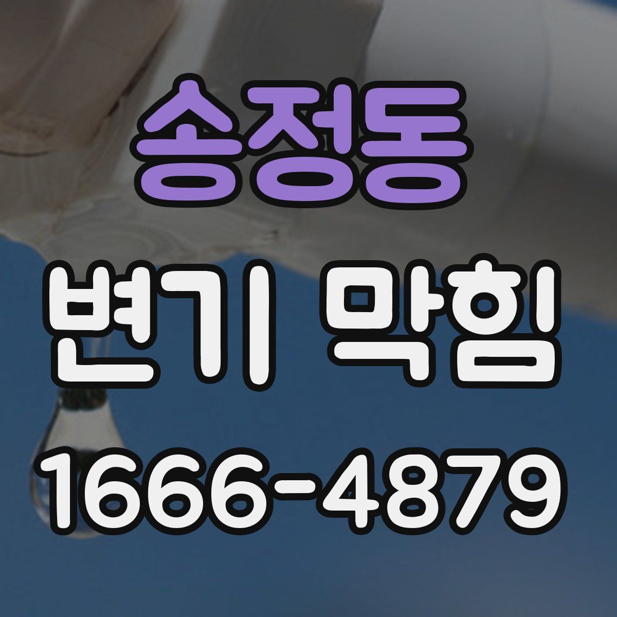 송정동 변기 막힘