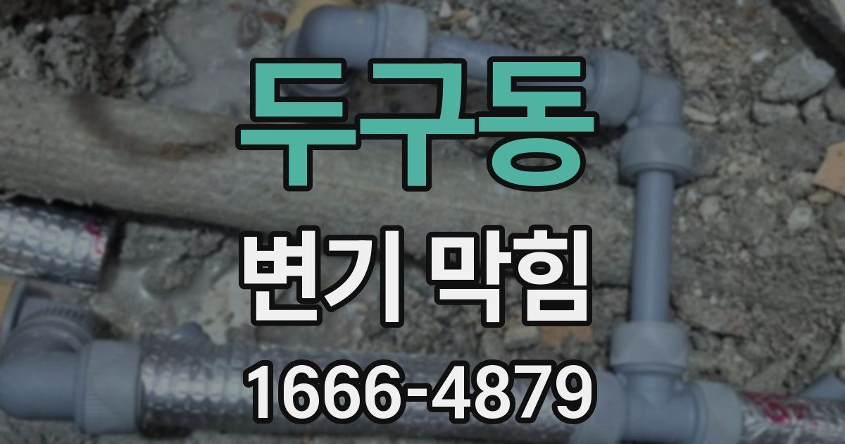 두구동 변기 막힘