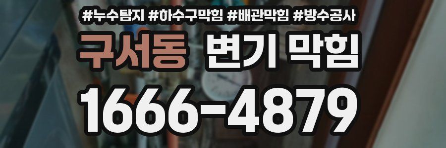 구서동 변기 막힘