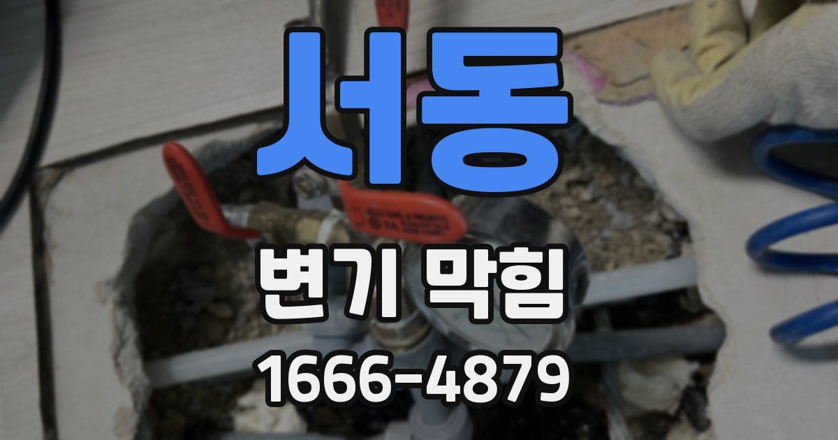 서동 변기 막힘