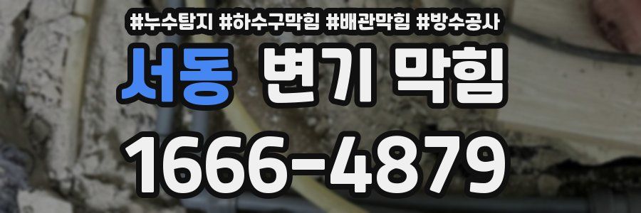 서동 변기 막힘