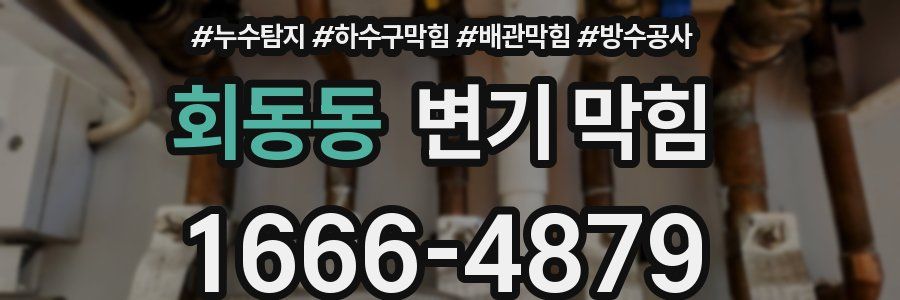 회동동 변기 막힘