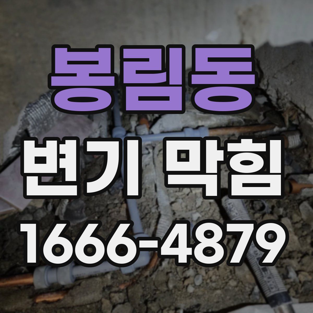 봉림동 변기 막힘