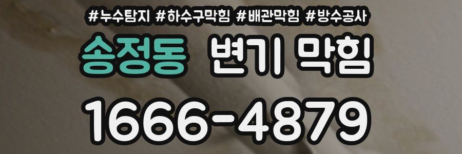 송정동 변기 막힘