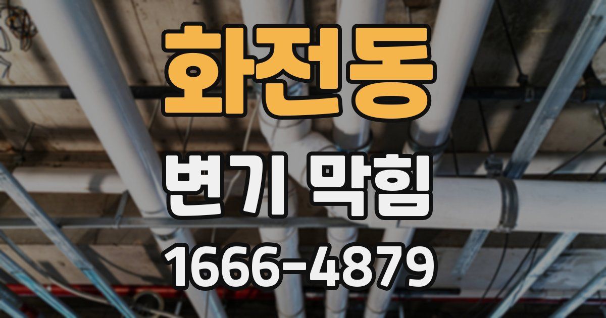 화전동 변기 막힘