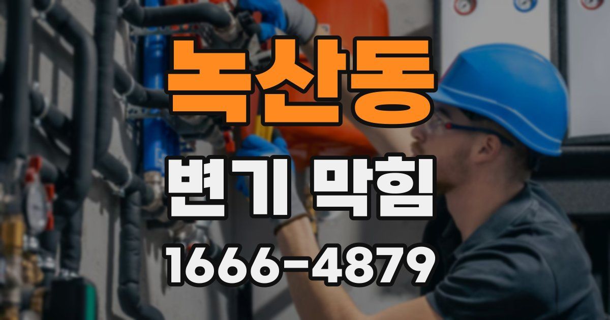 녹산동 변기 막힘