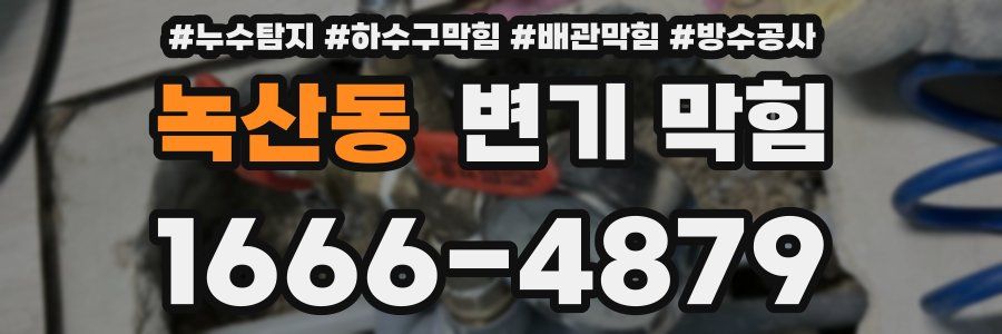 녹산동 변기 막힘