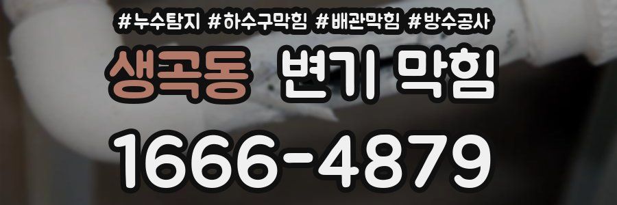 생곡동 변기 막힘