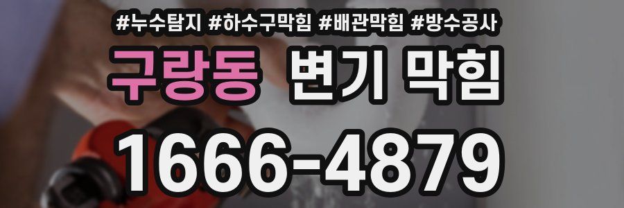 구랑동 변기 막힘