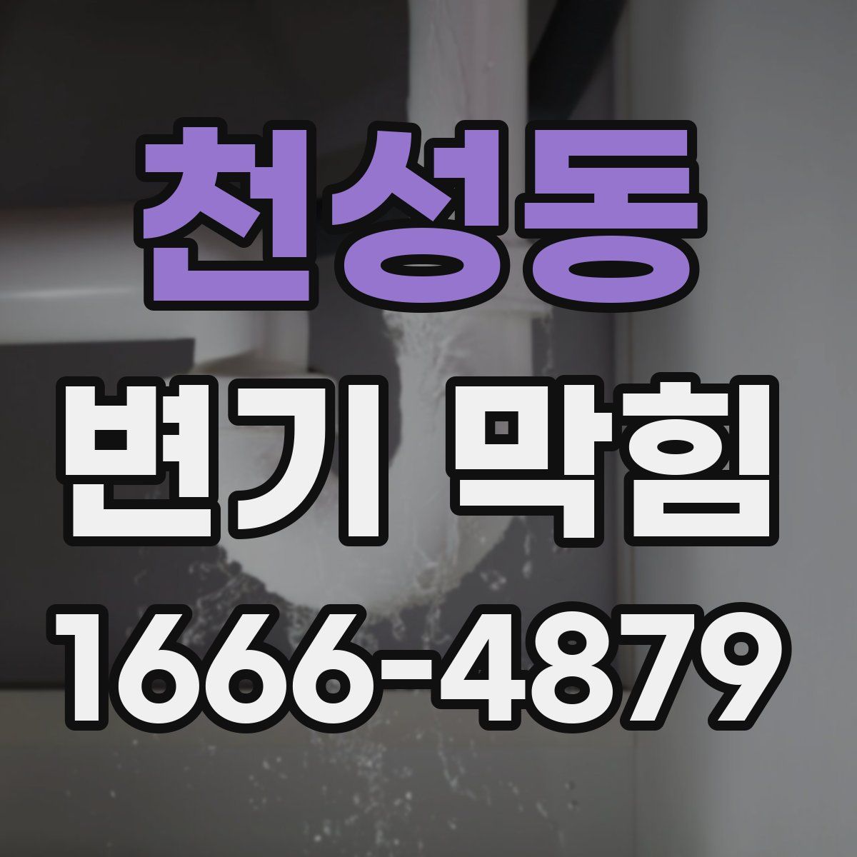 천성동 변기 막힘