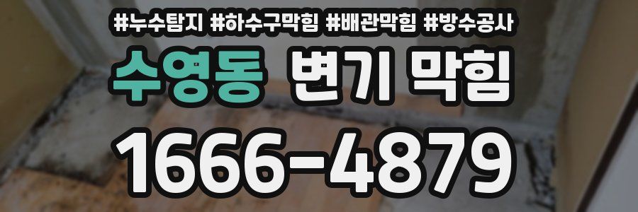 수영동 변기 막힘