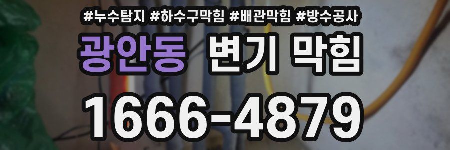광안동 변기 막힘