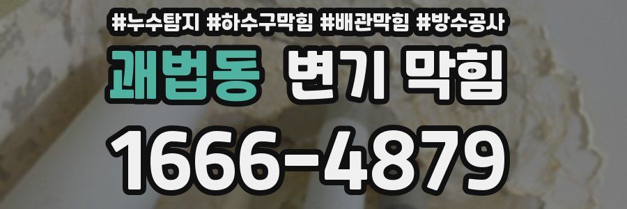 괘법동 변기 막힘