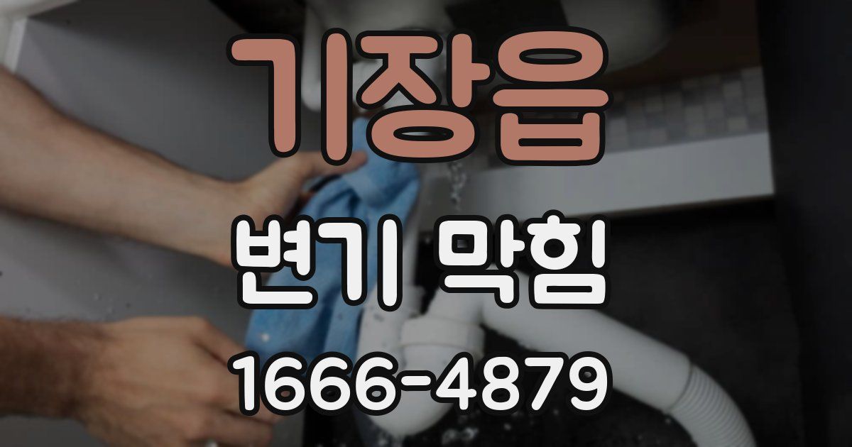 기장읍 변기 막힘