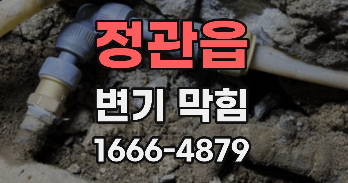 정관읍 변기 막힘