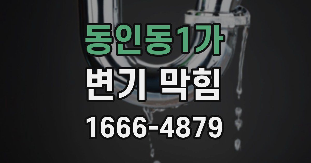 동인동1가 변기 막힘