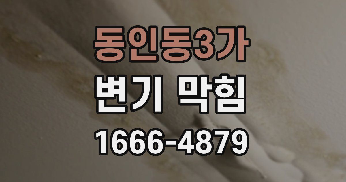 동인동3가 변기 막힘