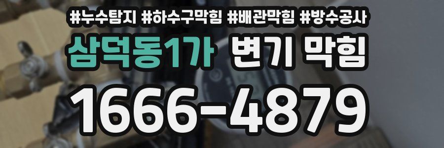 삼덕동1가 변기 막힘