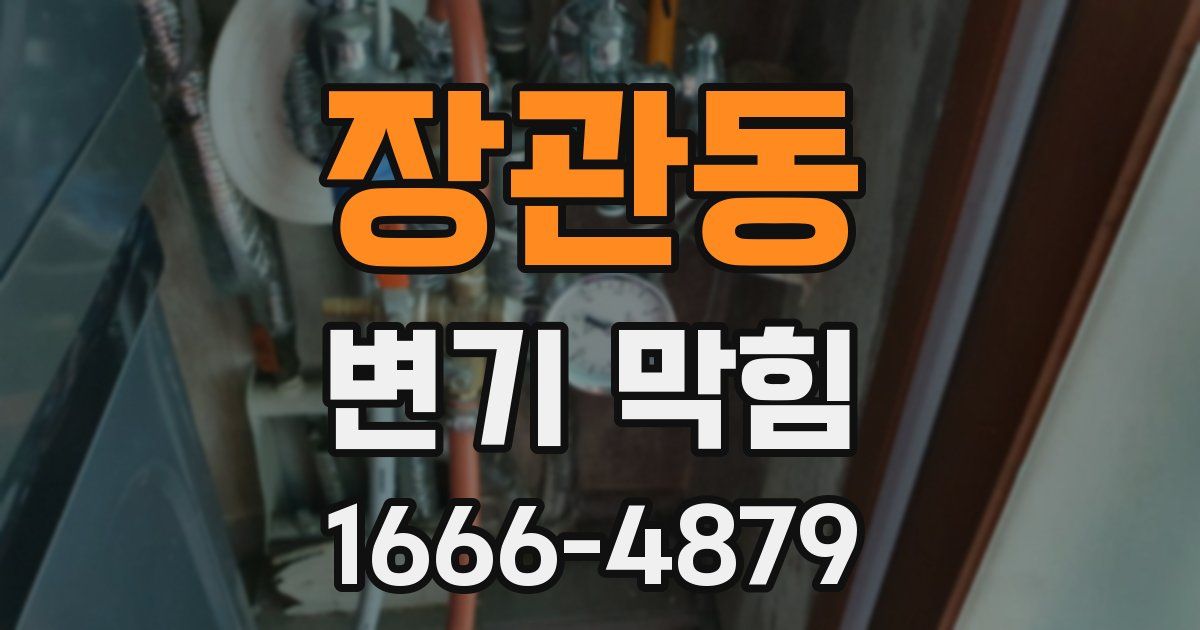 장관동 변기 막힘