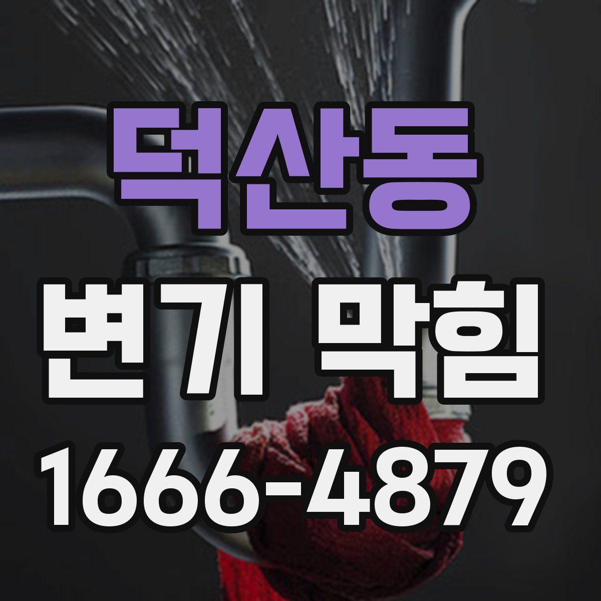 덕산동 변기 막힘