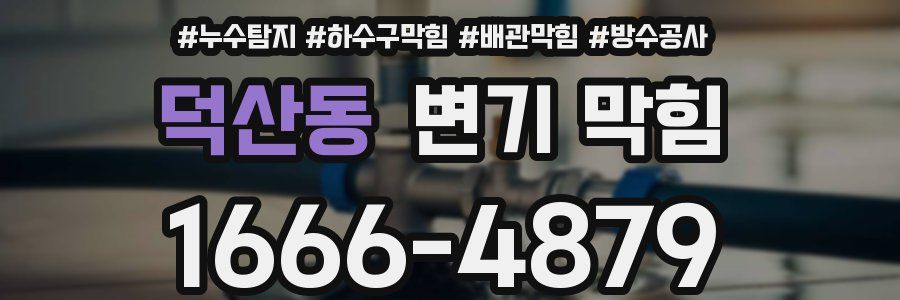 덕산동 변기 막힘