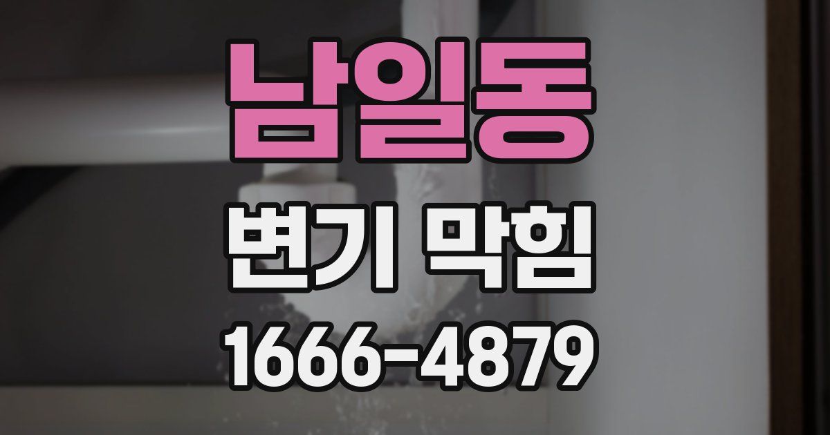 남일동 변기 막힘