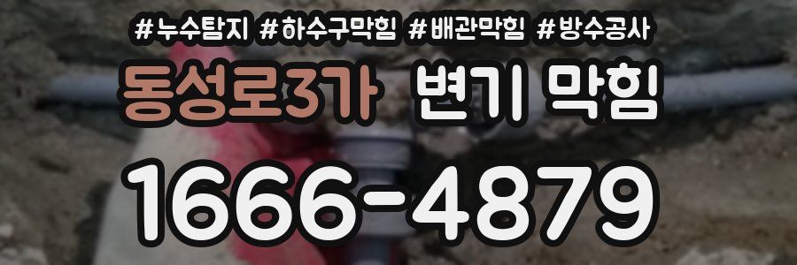 동성로3가 변기 막힘
