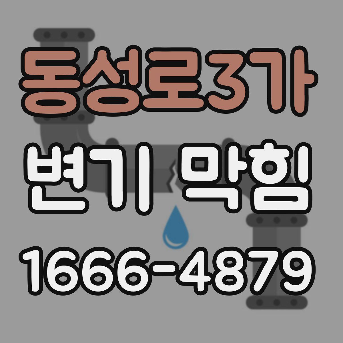 동성로3가 변기 막힘