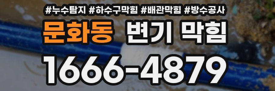 문화동 변기 막힘