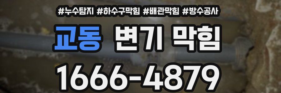 교동 변기 막힘