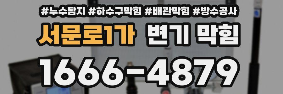 서문로1가 변기 막힘