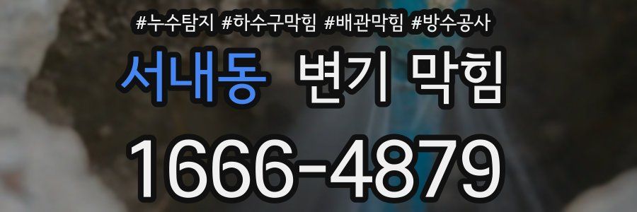 서내동 변기 막힘