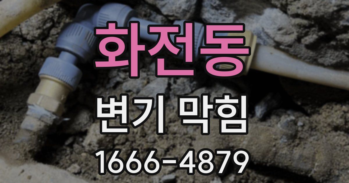 화전동 변기 막힘