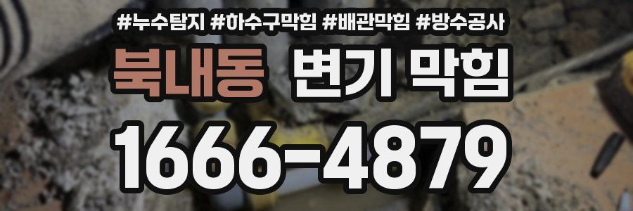 북내동 변기 막힘