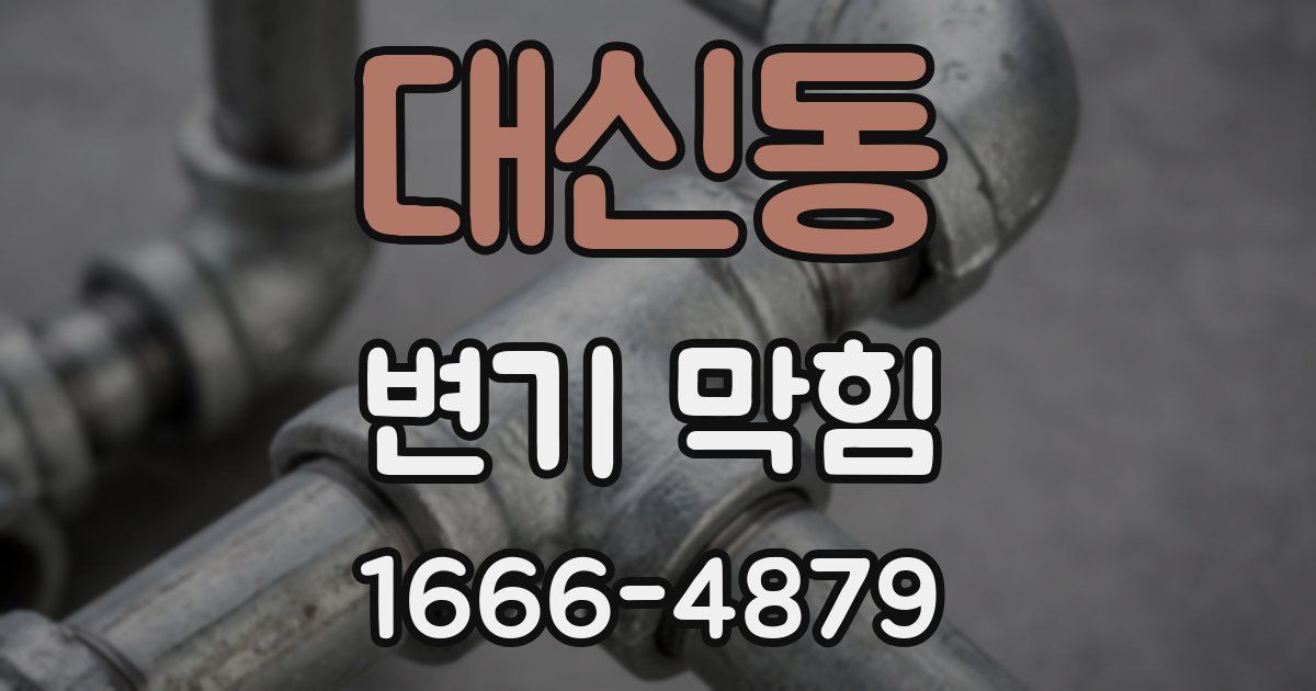 대신동 변기 막힘