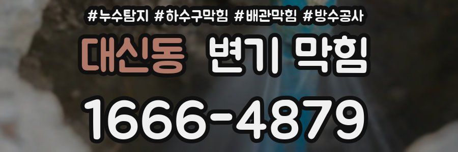 대신동 변기 막힘