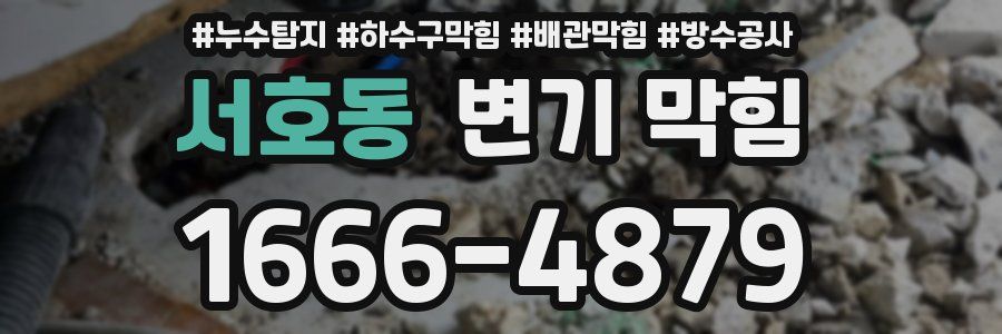 서호동 변기 막힘