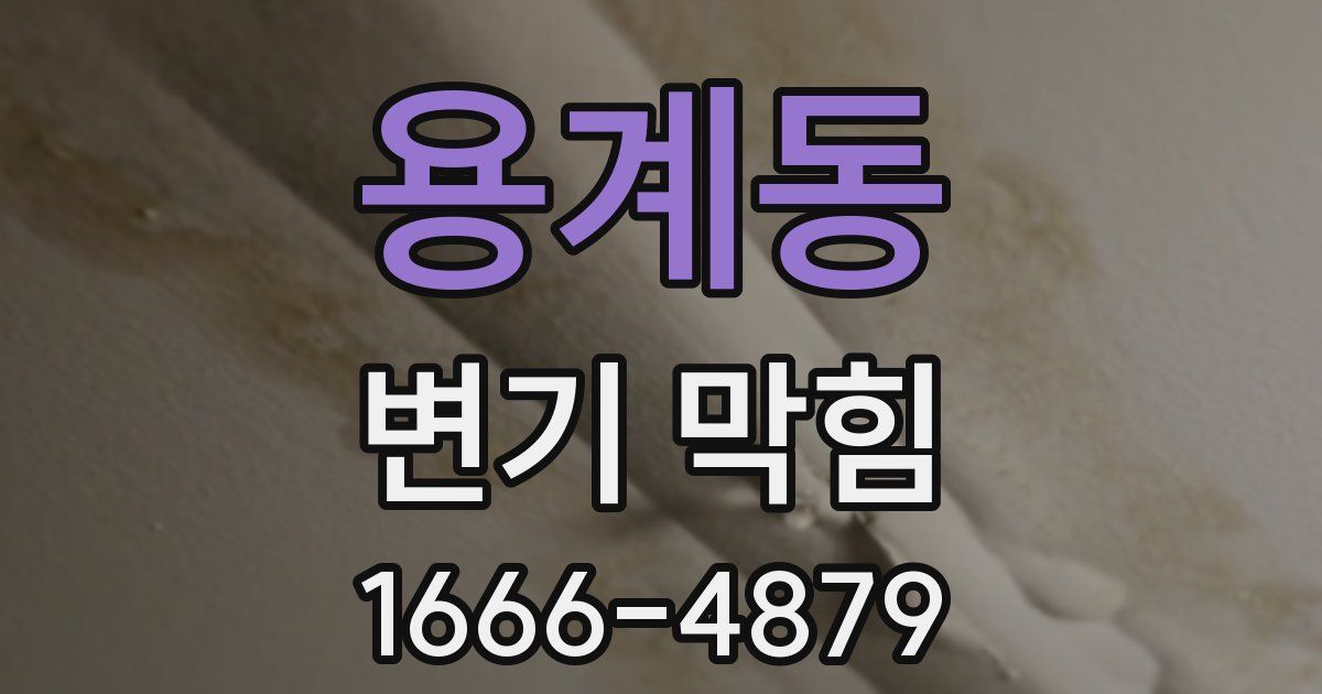 용계동 변기 막힘