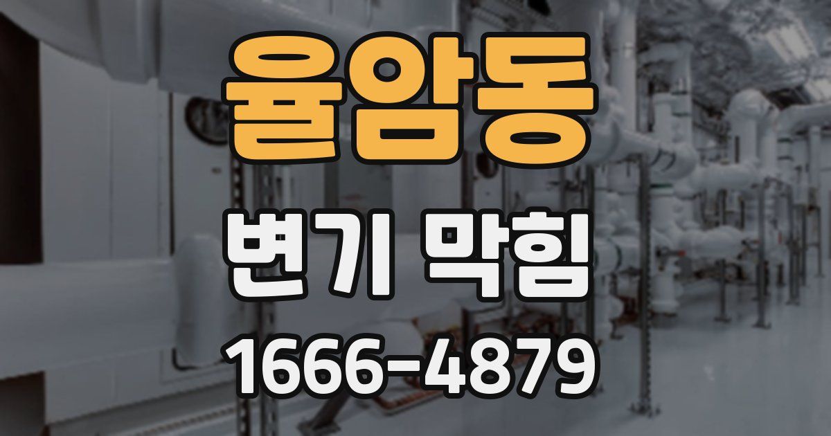 율암동 변기 막힘