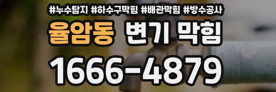 율암동 변기 막힘