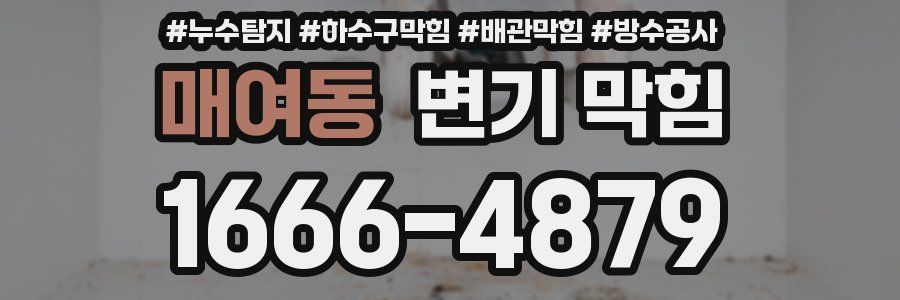 매여동 변기 막힘